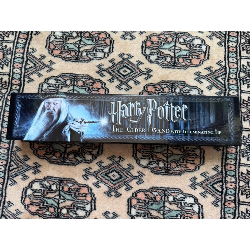 Harry Potter Elder Wand Light-Up Tip Boxed Fantasy Dumbledore Collectible No Key
